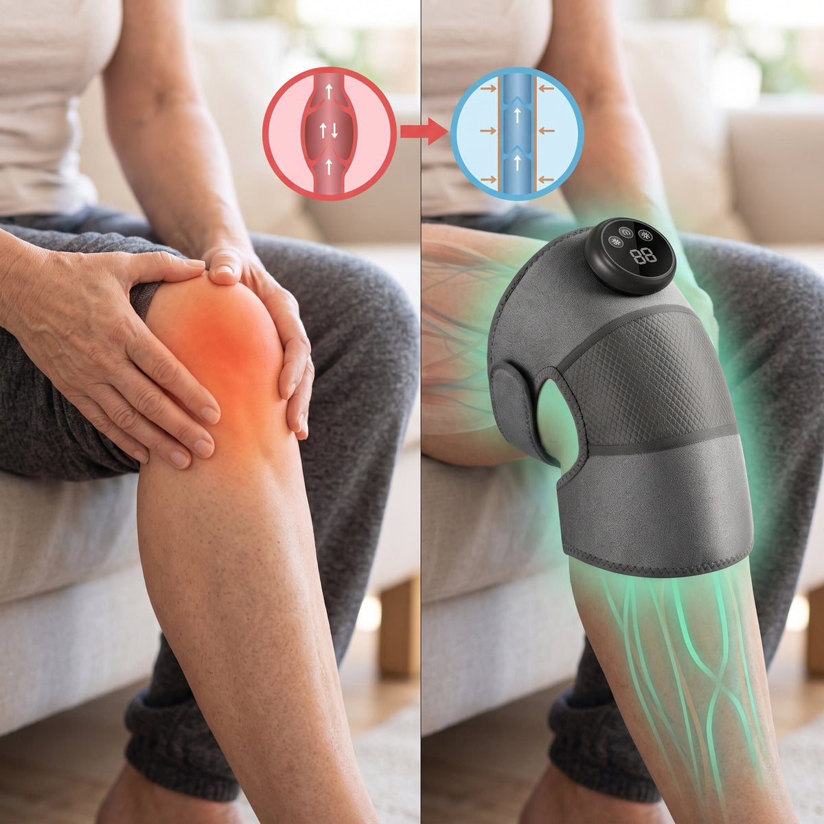 GenuLibera Alivia Plus - Masaje 3D. Recupere su Rodilla, Recupere su Vida.